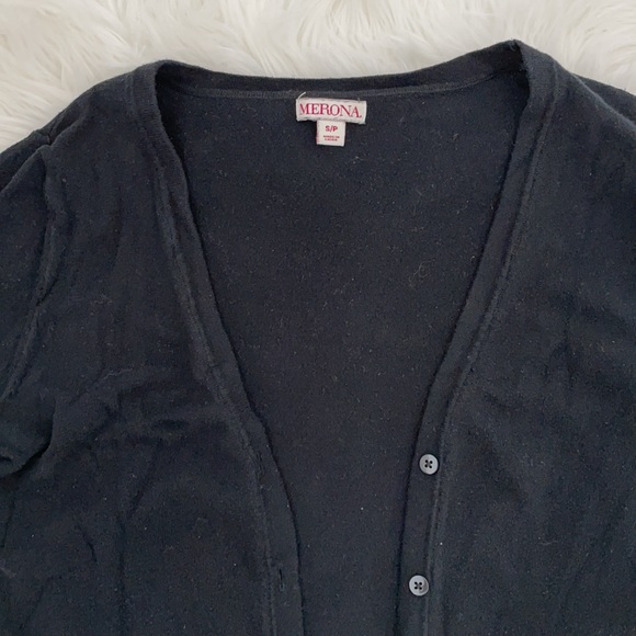 3 for $30 - EUC Merona Black button down cardigan - Picture 2 of 2